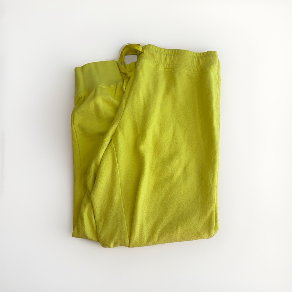 Wilt Women's Regular Fit Drawstring Jogger Pants Neon Yellow/Green Size Medium
